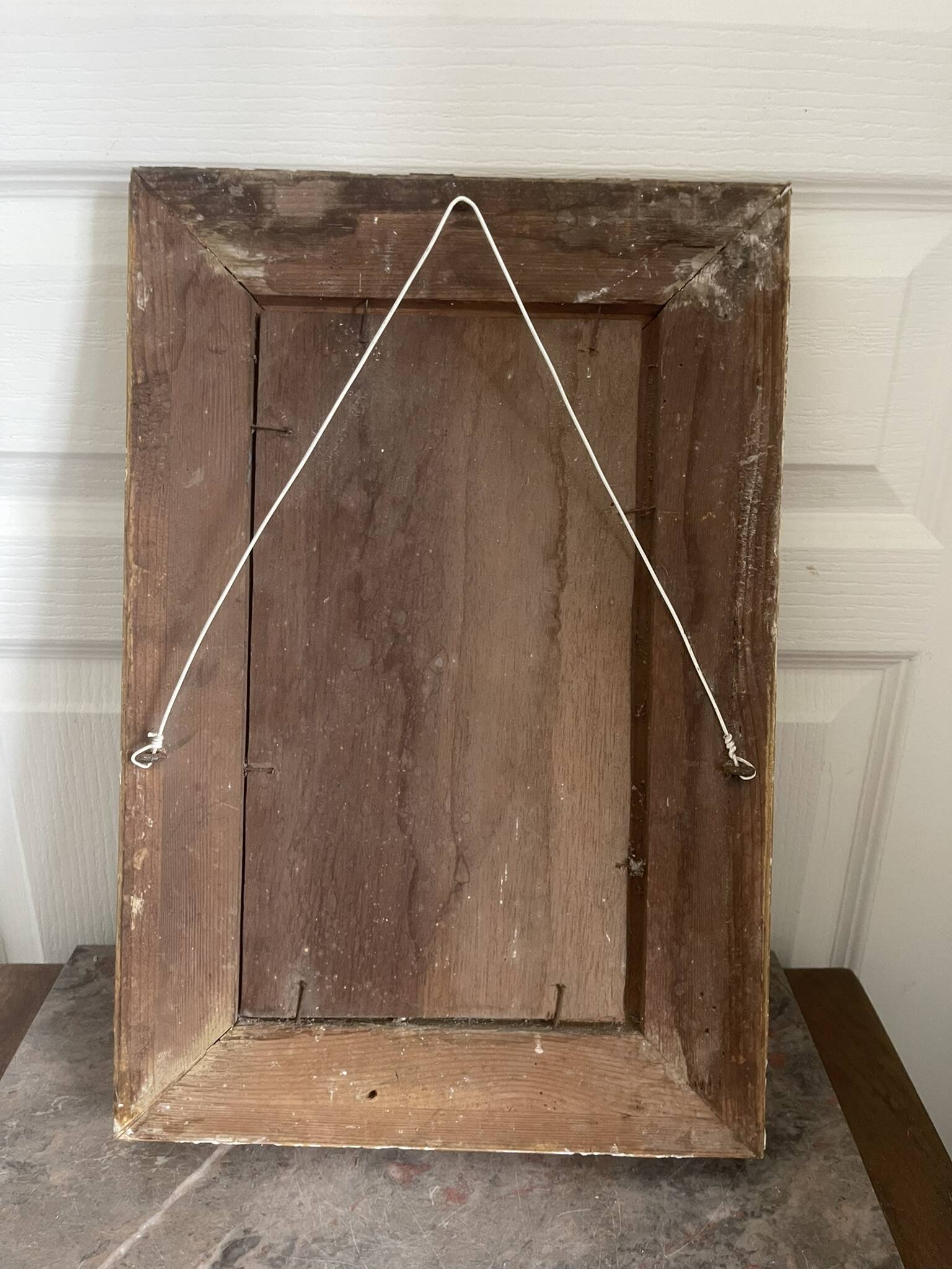 Antique Oil Wood Panel Framed Musketeer Signed 19th Century
