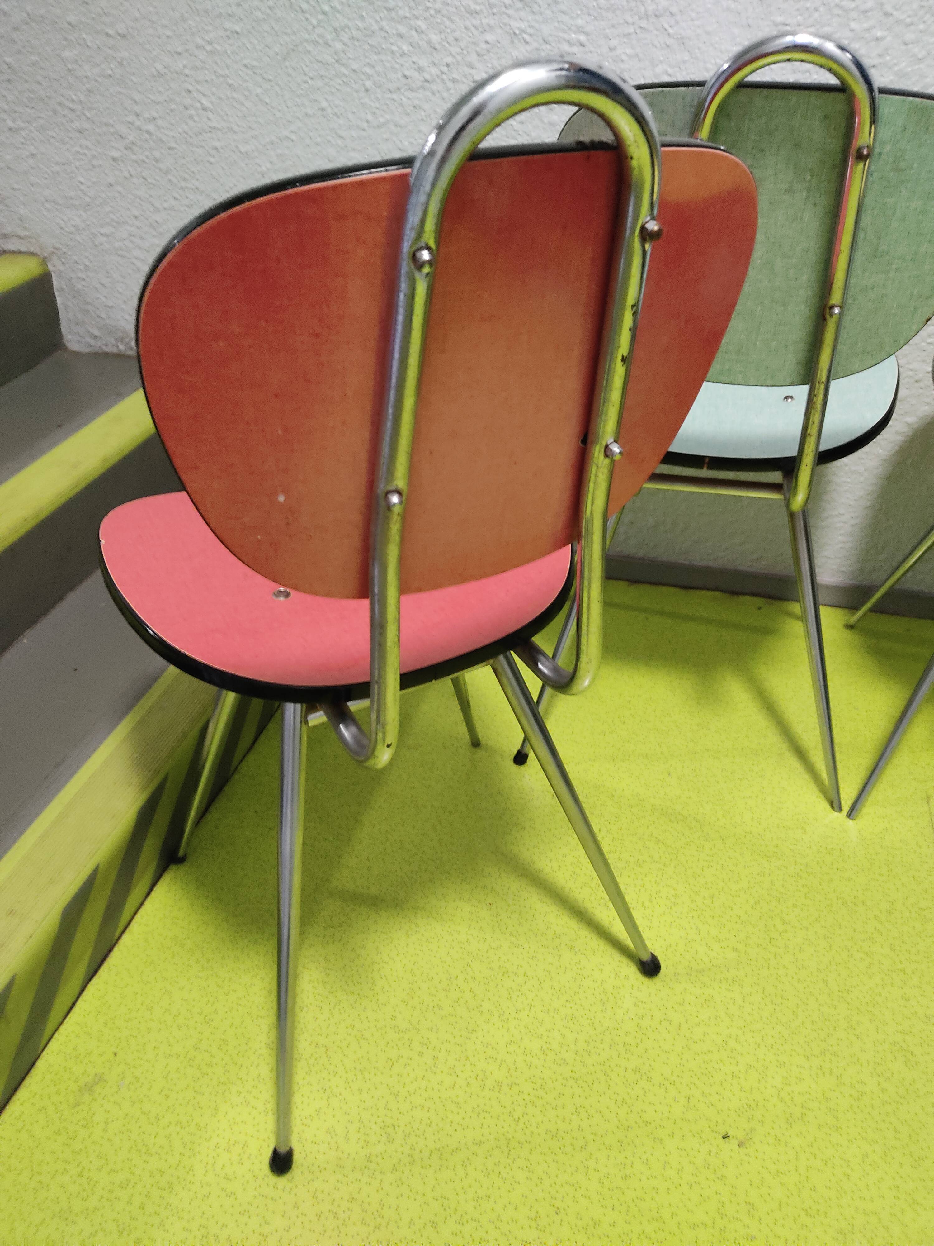 4 chairs formica year 1970