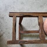 Old wooden jar holder with 3 clay jars