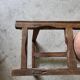 Old wooden jar holder with 3 clay jars