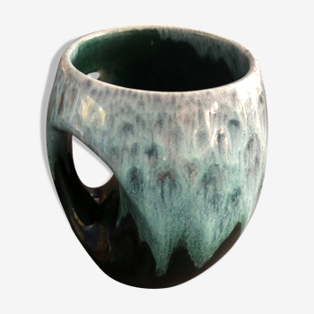 Vallauris style sea foam mug