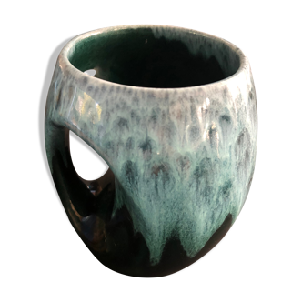 Vallauris style sea foam mug