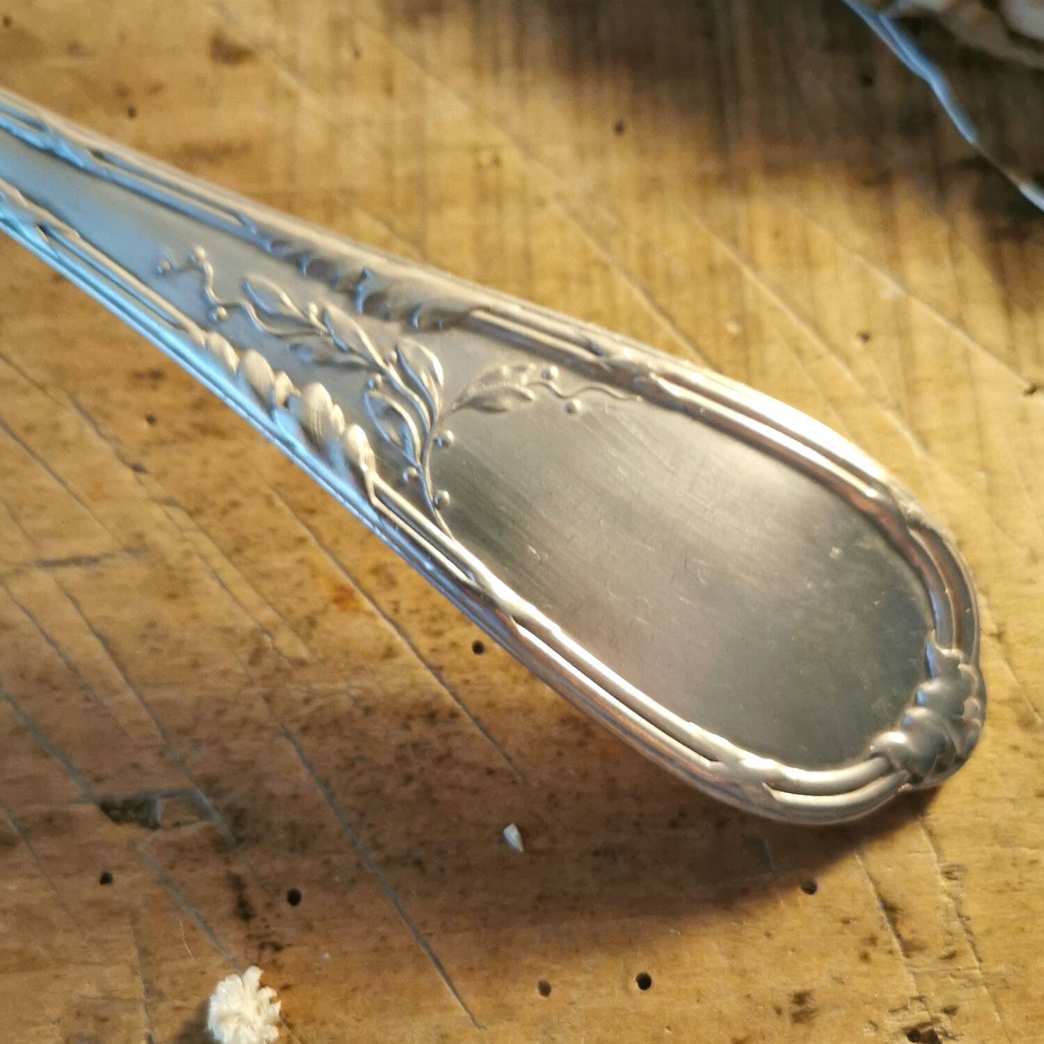 Ercuis antique silver plated metal ladle 1910