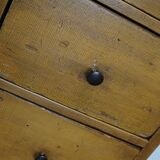 Antique dutch ochre drawer cabinet, early 20th century