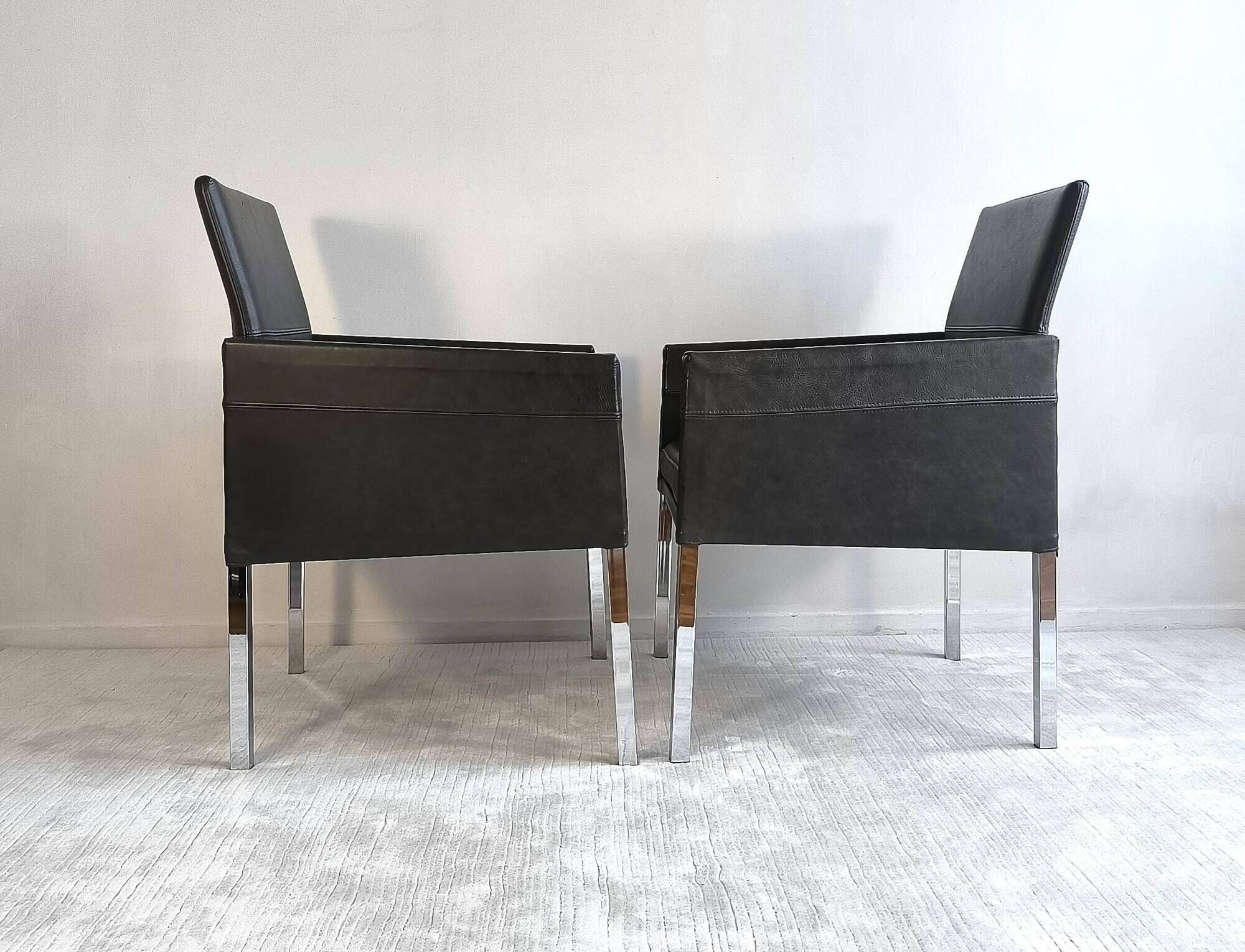Superb pair of KFF "Texas" armchairs by Karl Friedrich Förster.