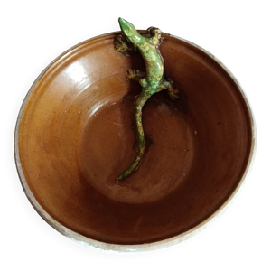 Coupe/vasque en terre - decor
