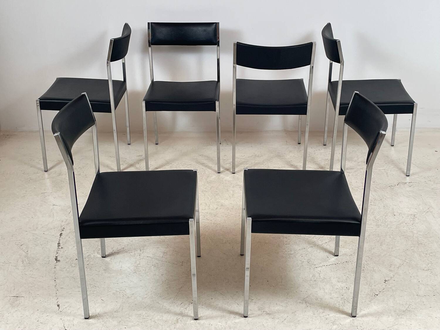 6 chairs by Ernst Lauclair 1966