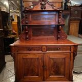 Saint Hubert 19th century sideboard in solid walnut Napoleon III