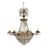 Louis XV style hot air balloon or basket chandelier circa 1900