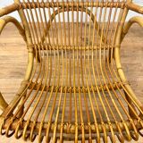 Vintage rattan armchair