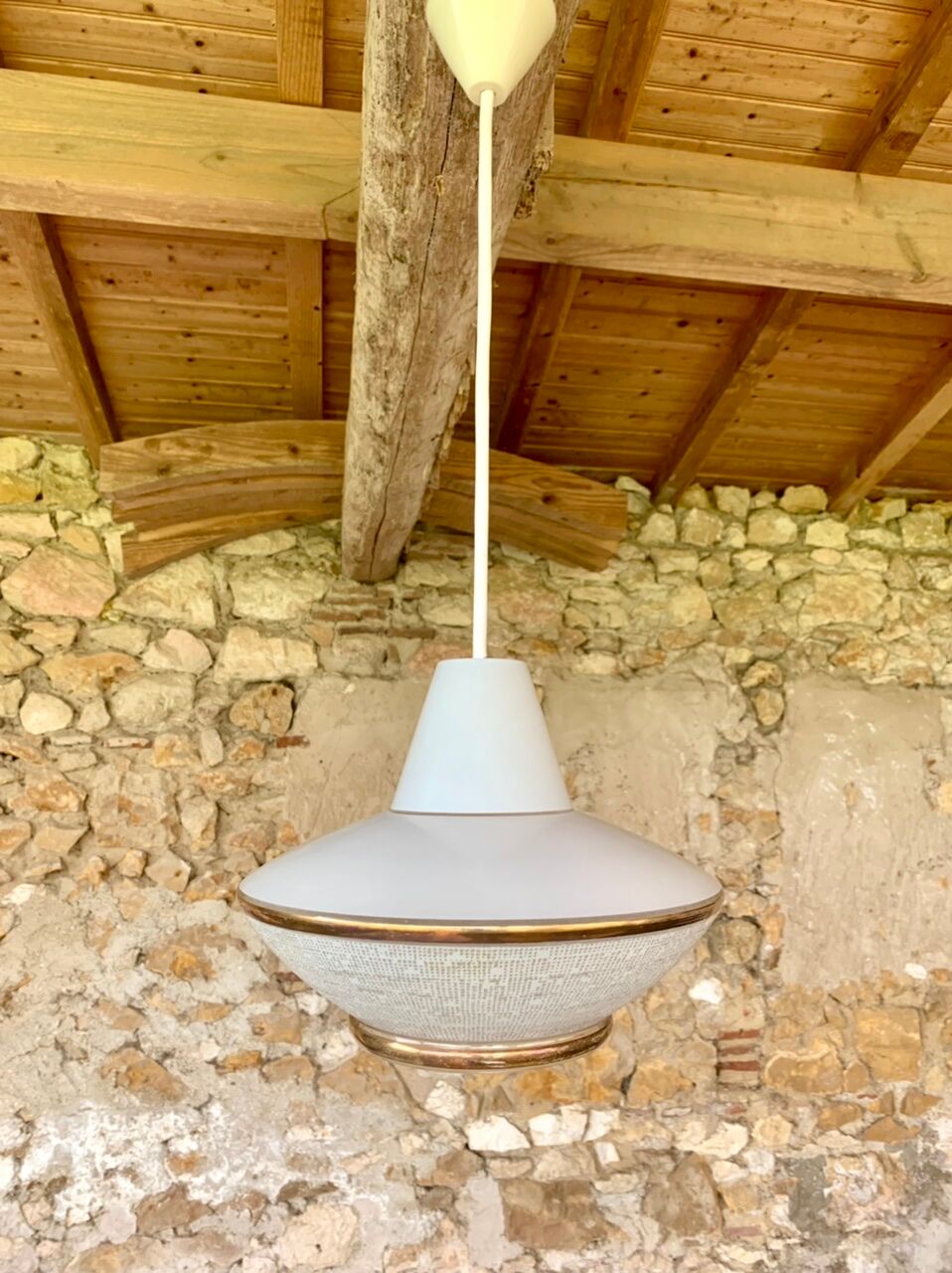 Vintage pendant lamp, UFO, space age, circa 50's/60's