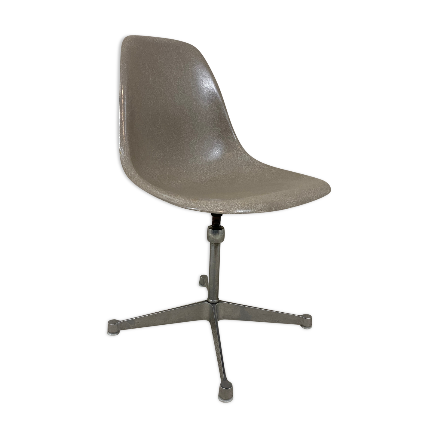 Eames chair fiberglass grey herman miller