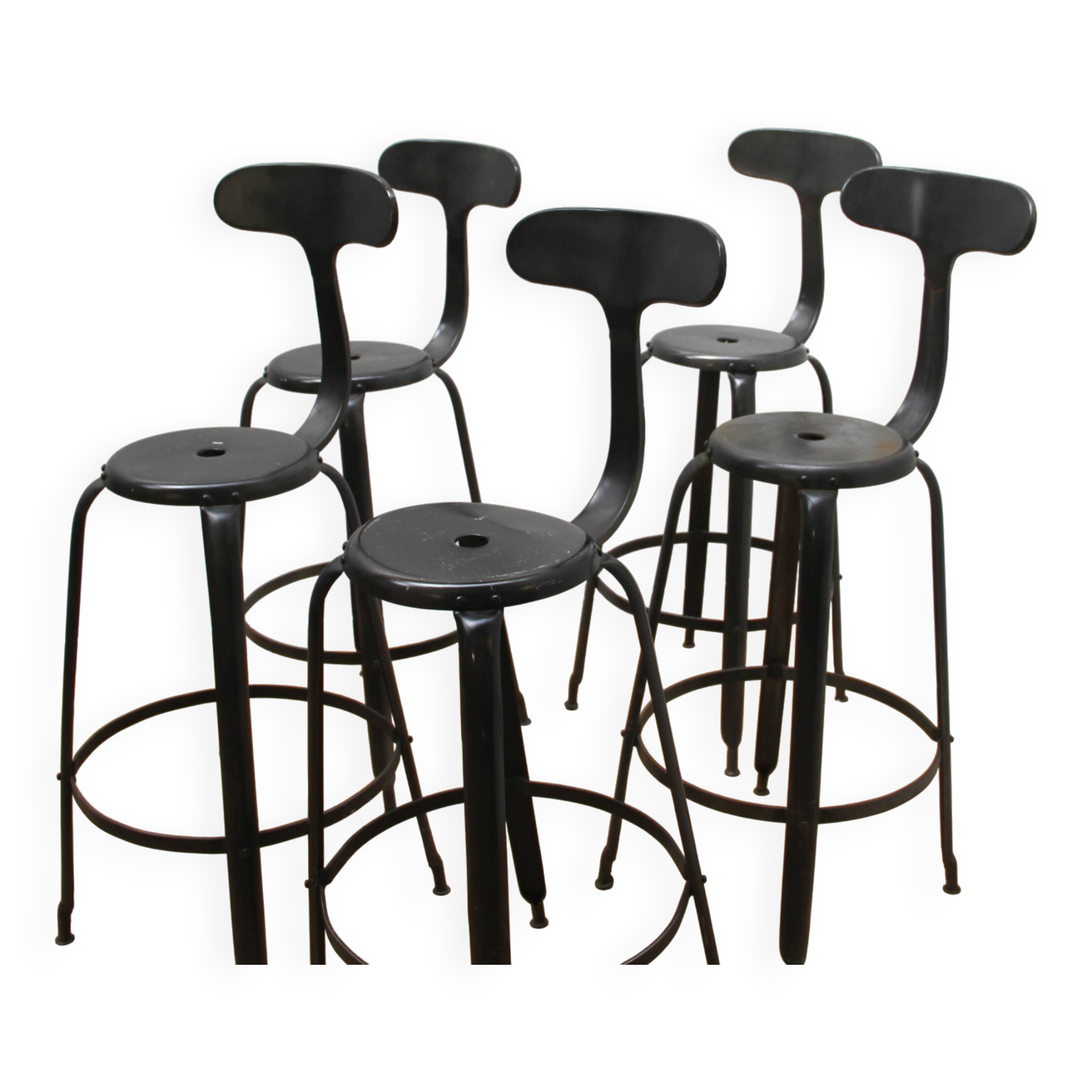 Suite de 5 tabourets