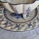PORTUGUESE PORCELAIN / HAND-PAINTED BOWL AND FOOTED DISH