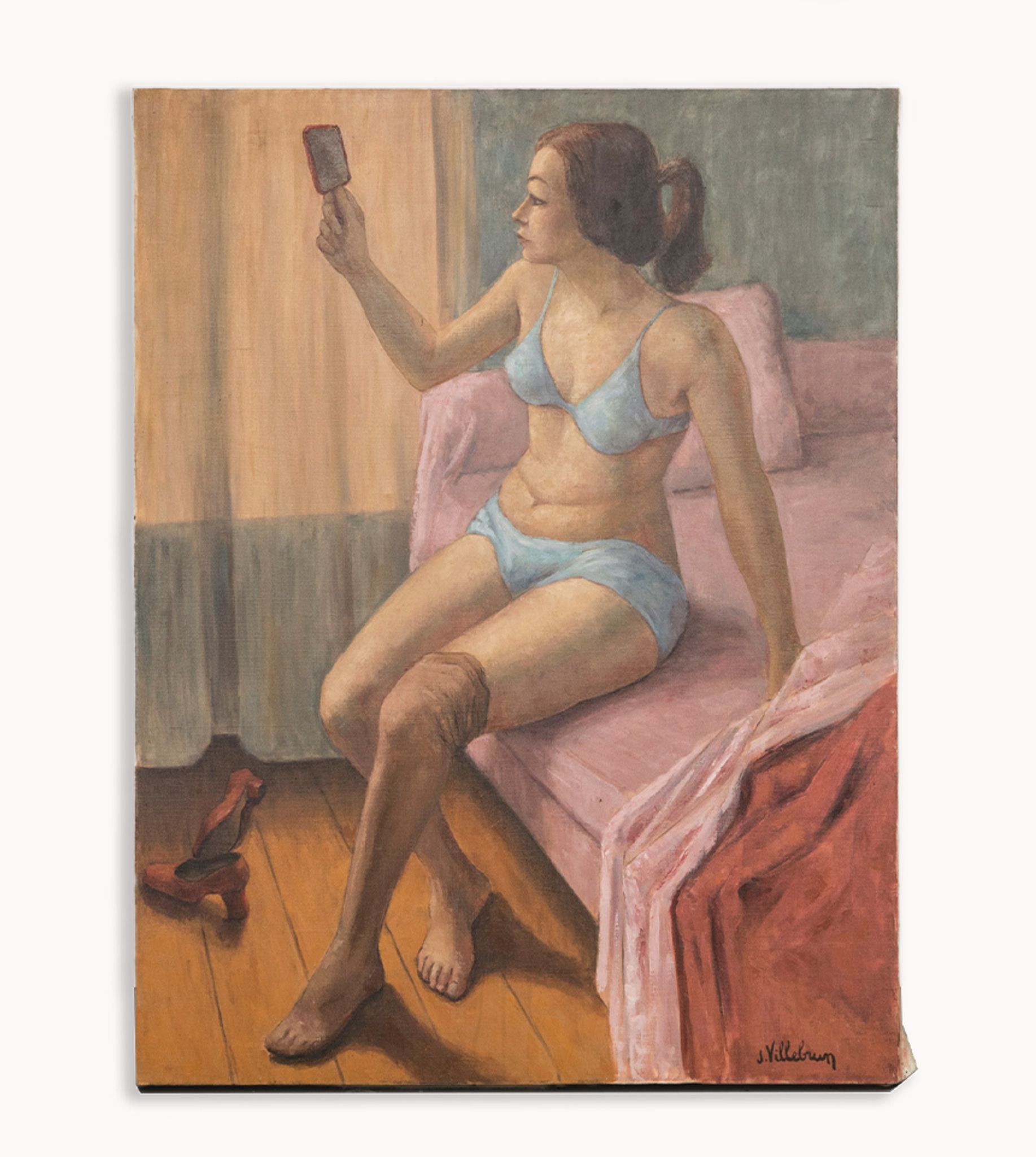Oil on canvas by Jean Villebrun