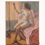 Oil on canvas by Jean Villebrun