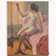 Oil on canvas by Jean Villebrun