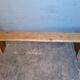 Old solid wood bench of 2 meters
