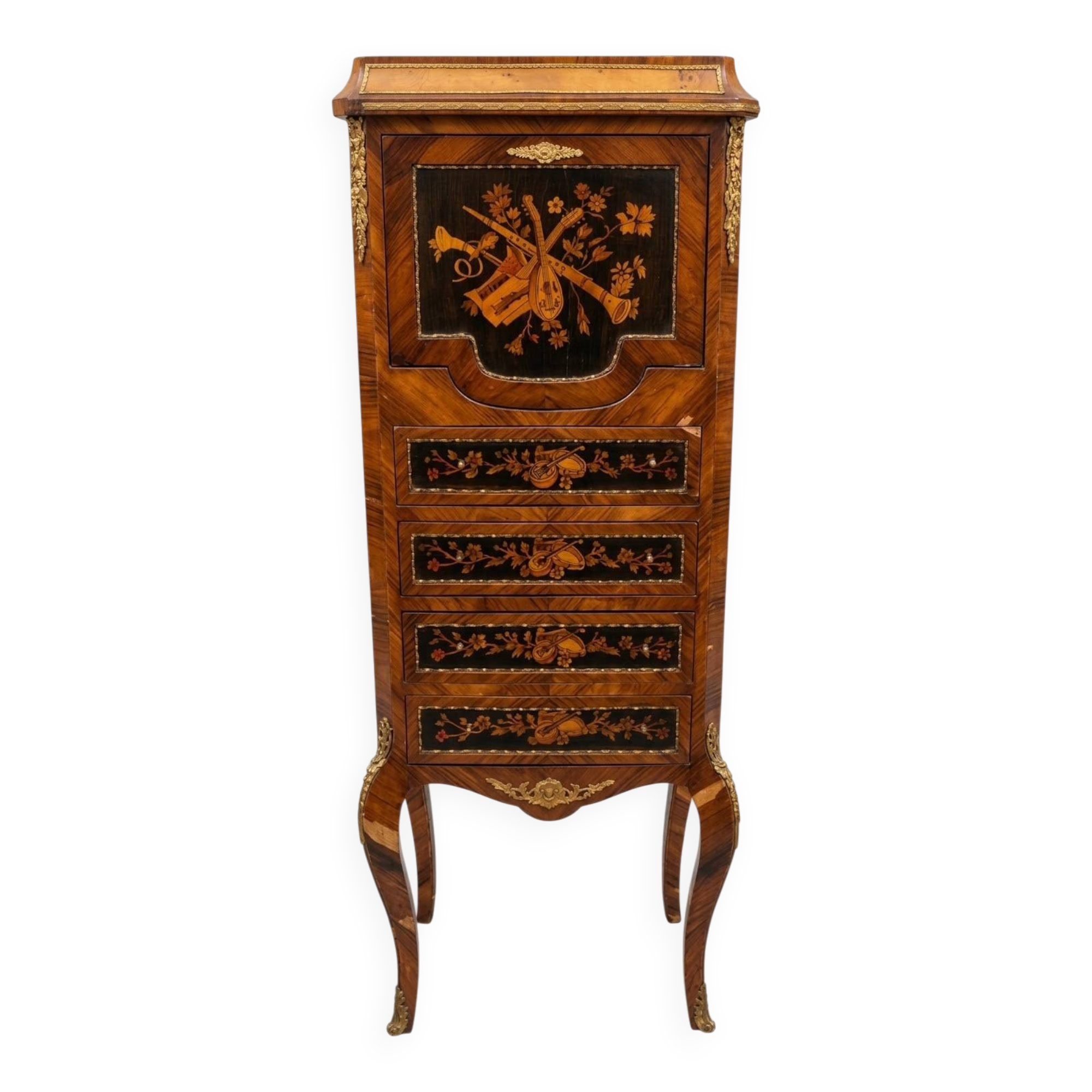 Small drawer secretary in Louis XV style