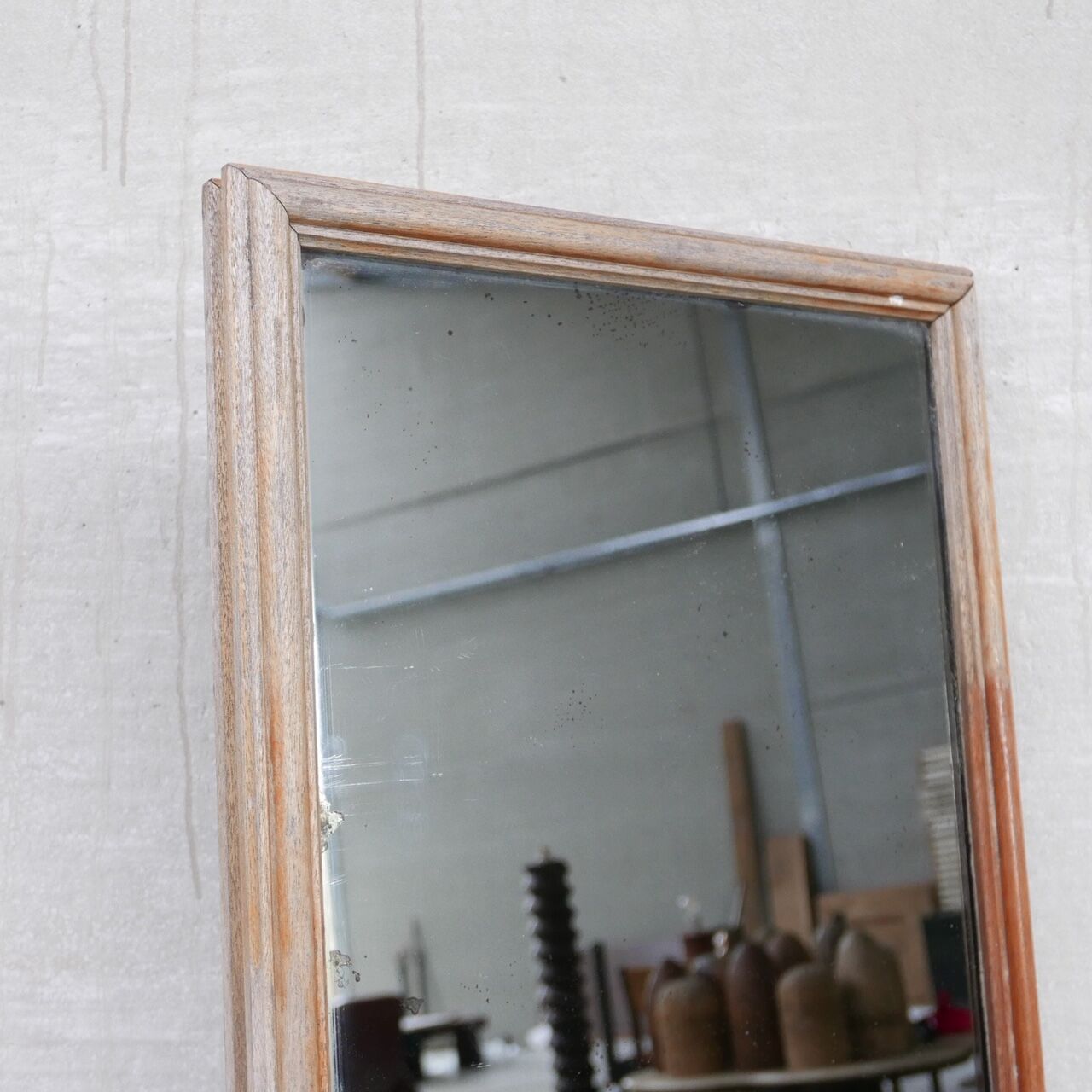 Vintage oak dutch mirror