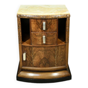 Nightstand in Walnut, Art Deco – 1930