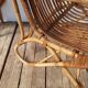 Louis Sognot vintage rattan armchair