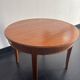 Table basse, guéridon rond en bois Hainke, Allemagne 1950