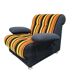 Vintage space age armchair / single armchair with armrests