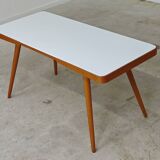 Table basse opaxit blanc par Jiri Jiroutek pour Cesky Nabytek 1960
