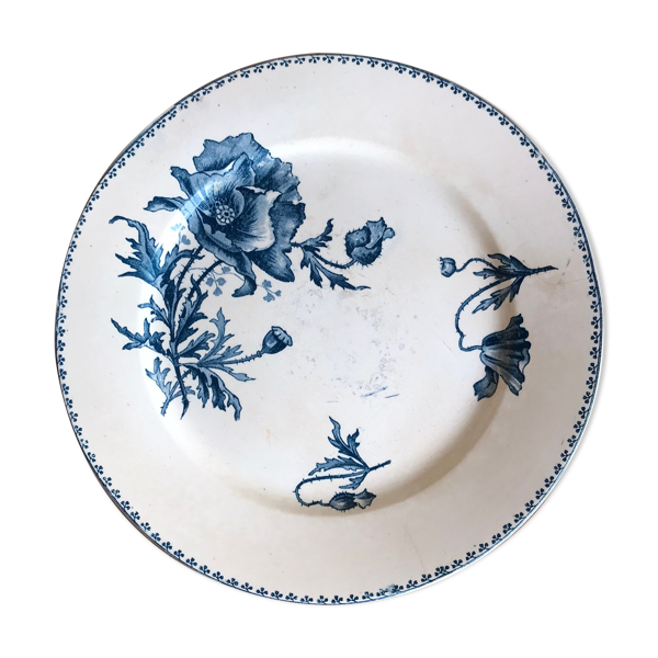 Assiette plate U&C Sarreguemines - modèle Féria