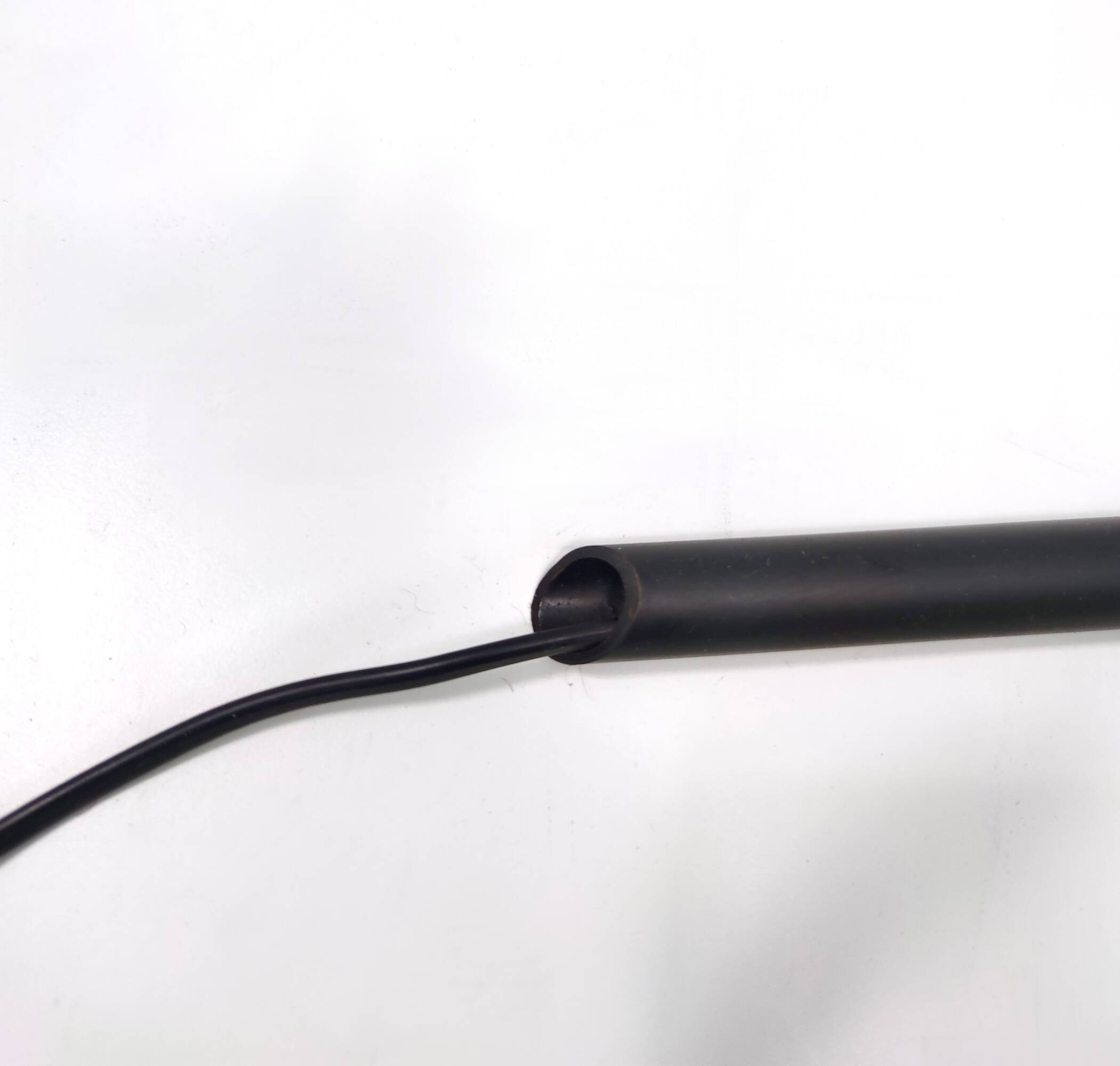 Floor Lamp with Vintage Encased Glass Shade with Red Geometrical Motifs, Italy