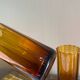 5 amber glasses