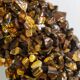 Semi-precious stone mirror. Contemporary artisanal work.