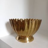 Coupe festonnée en laiton doré