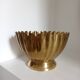 Scalloped cup in gilded brass