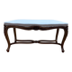 Piano bench Regency-Louis XV style – Carved solid walnut