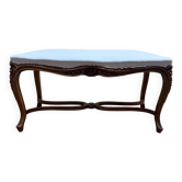 Piano bench Regency-Louis XV style – Carved solid walnut