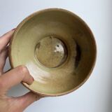 Ceramic bowl / glazed pottery signed 60s-70s