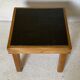 Table basse en orme et ardoise par Maison Regain 1970