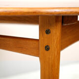 Vintage teak table with two extensions