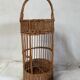 Vintage rattan bar basket