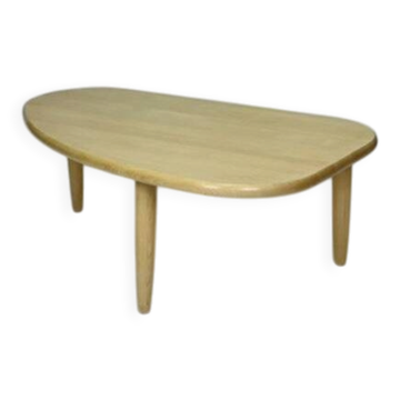 Scandinavian coffee table in solid beech by Haslev