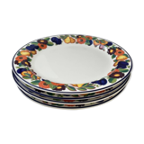 Suite de 4 assiettes plates Golden Summer Royal Copenhagen