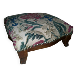 Rare et Ancien Repose-Pieds Tapissier Baroque Style Louis XV