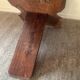 Chaise vintage à palabre en bois sculpté