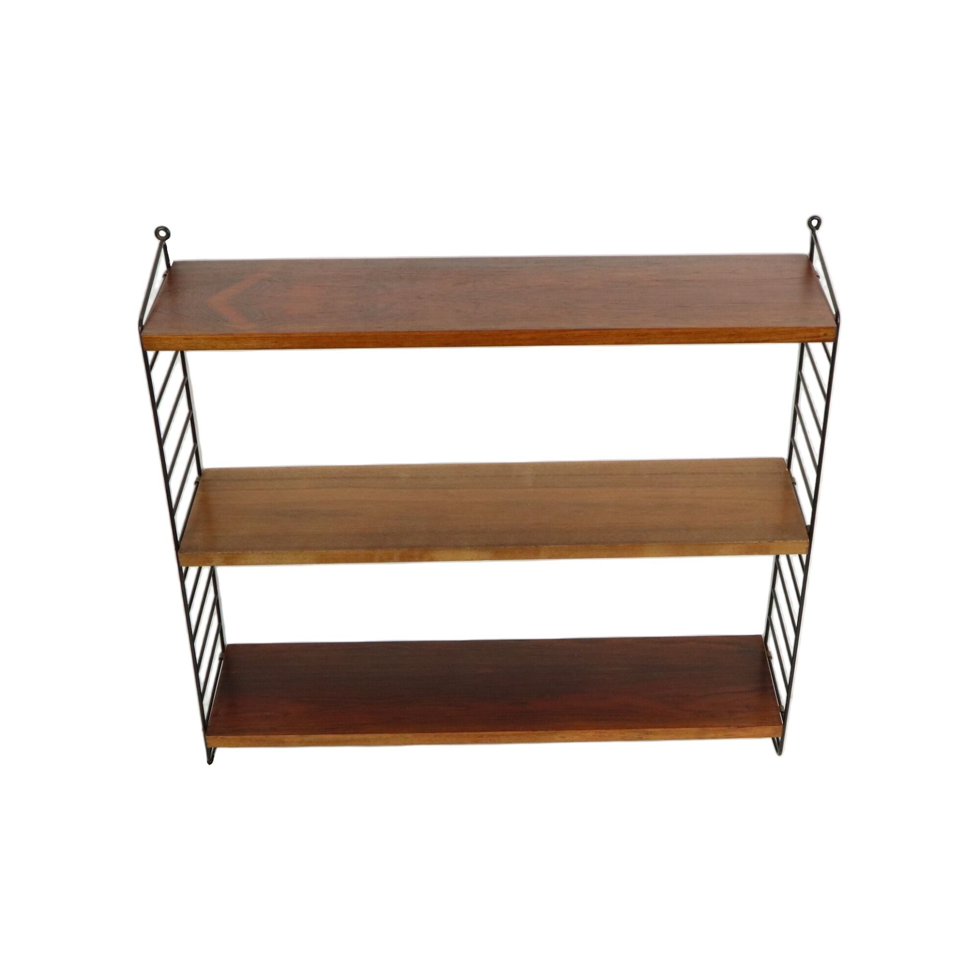 Vintage String Wall Unit Walnut Teak Scandinavian Bookshelf Nisse Strinning