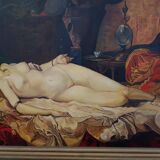 The Odalisque painted on wood 155x110cm