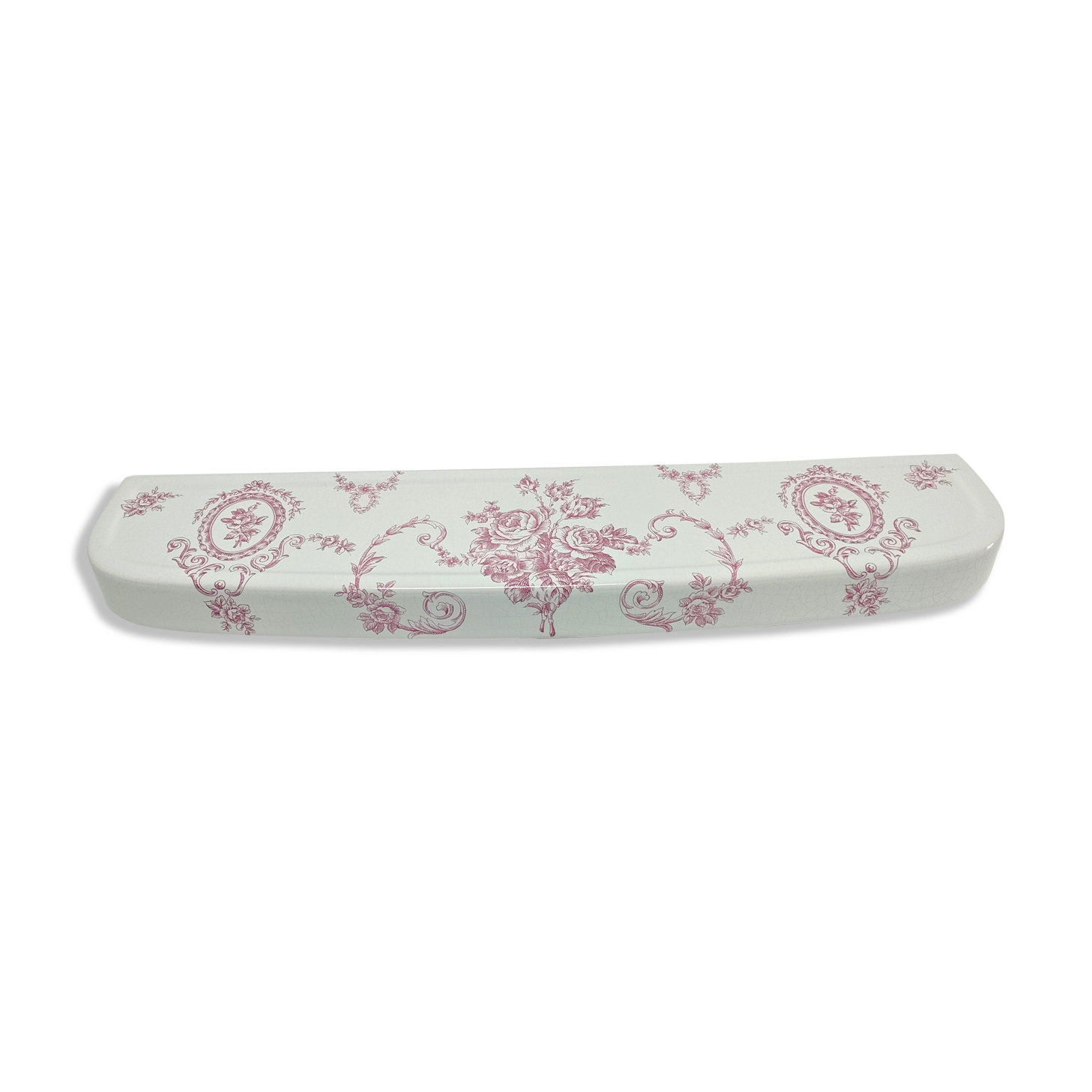 shelf porcelain earthenware of Paris floral decoration style toile de Jouy