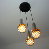 Raak hanging lamp 3 fires years 70