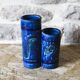 Vase triple en céramique, collection Rimini Blu par Aldo Londi